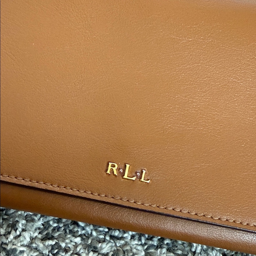 Ralph Lauren Brown Leather Crossbody Bag - Picture 2 of 6
